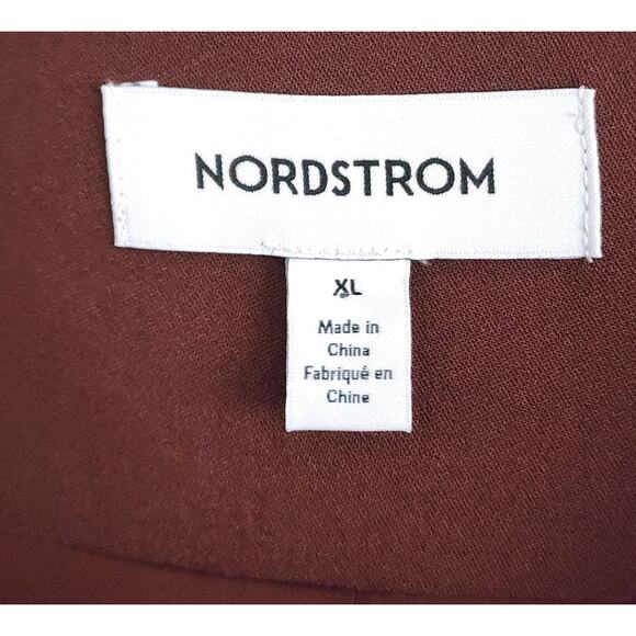 JACKET/SUIT TOP-NORDSTROM-Chocolate Brown-No Buttons-No Collar-Size XL - Picture 5 of 12